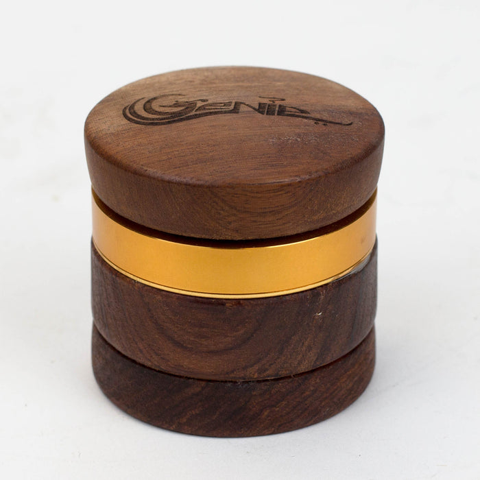 Genie 4 parts wooden cover grinder gift set Regular Grinder ONE