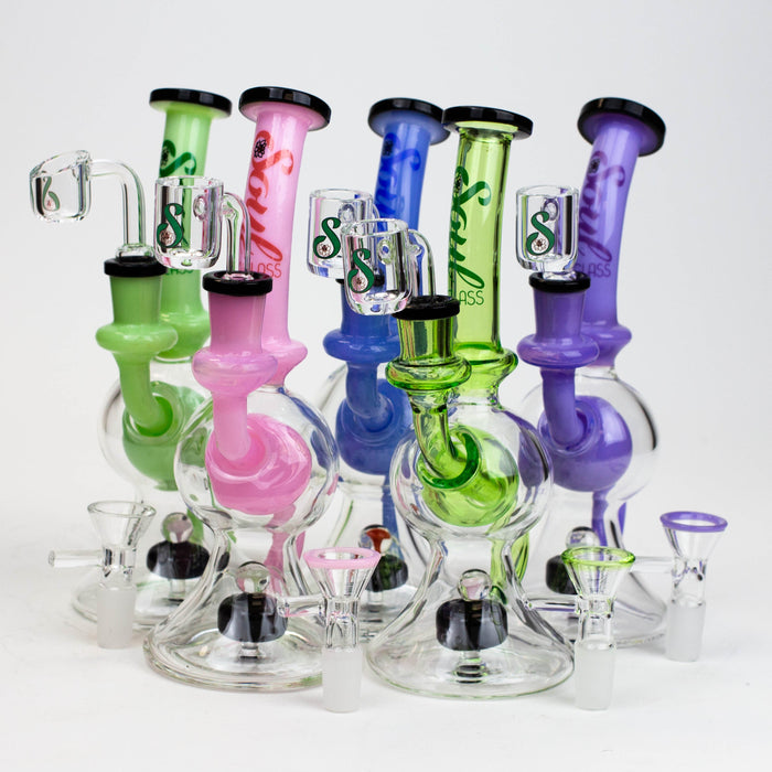 8" SOUL Glass 2-in-1 recycler bong [S2084]