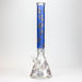 20" Skull Patterned 9 mm glass water bong ( GBT2101 ) Beaker Bong ONE C-Blue