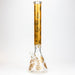 20" Skull Patterned 9 mm glass water bong ( GBT2101 ) Beaker Bong ONE D-Gold