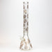20" Skull Patterned 9 mm glass water bong ( GBT2101 ) Beaker Bong ONE E-White