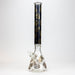 20" Skull Patterned 9 mm glass water bong ( GBT2101 ) Beaker Bong ONE F-Black