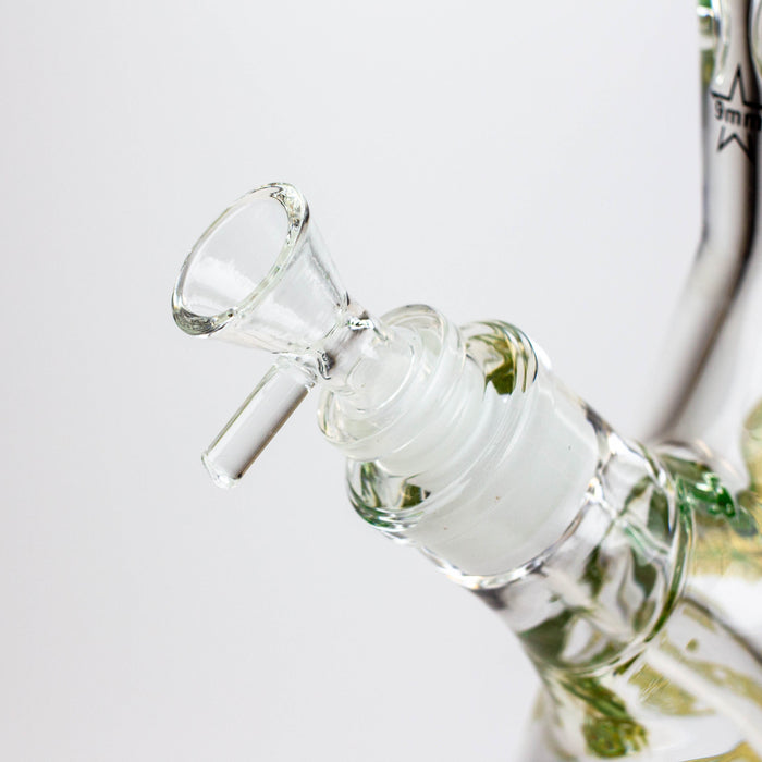 20" Skull Patterned 9 mm glass water bong ( GBT2101 ) Beaker Bong ONE