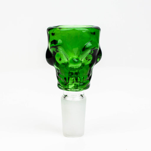 Skull shape glass Small bowl for 14 mm female Joint Bowl · Banger · Oil Burner ONE Green