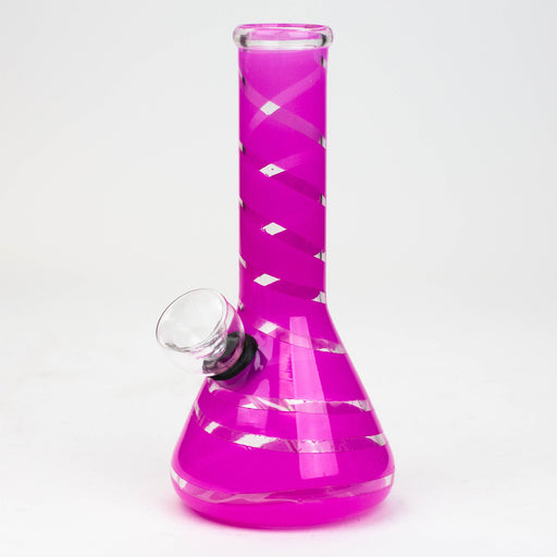 6" glass water bong Beaker Bong ONE Pink