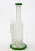 9.5" Sandblasting glass water bong with tire diffuser [Q14] Glass Bong Canadian Distributor Green