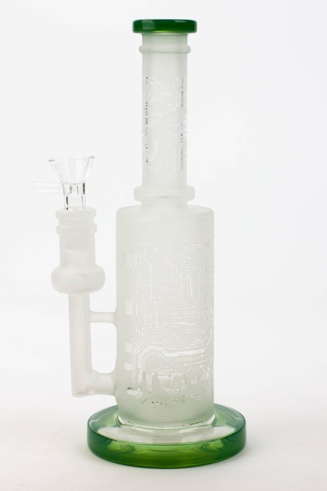 9.5" Sandblasting glass water bong with tire diffuser [Q14] Glass Bong Canadian Distributor