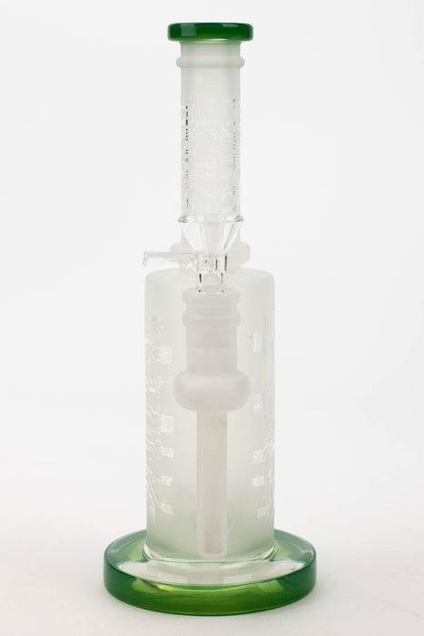 9.5" Sandblasting glass water bong with tire diffuser [Q14] Glass Bong Canadian Distributor