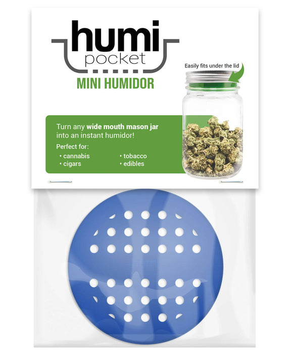 Humi Pocket Mini Humidor-blue - One Wholesale