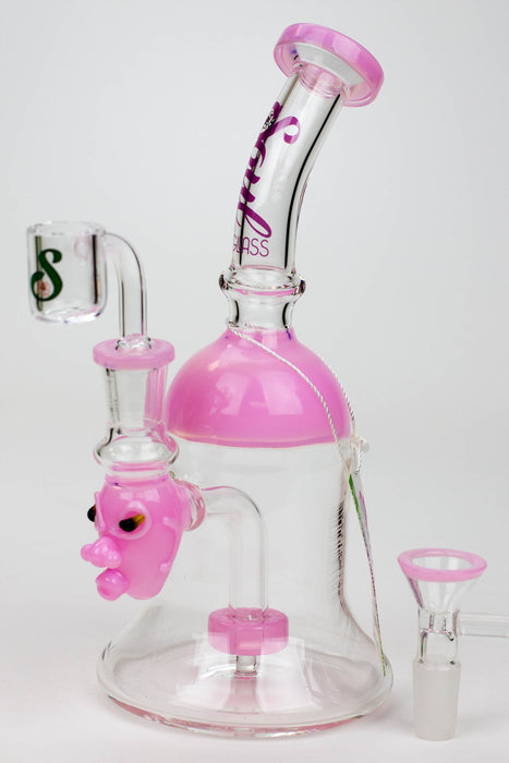 8.5" SOUL Glass 2-in-1 show head diffuser bong-Pink - One Wholesale