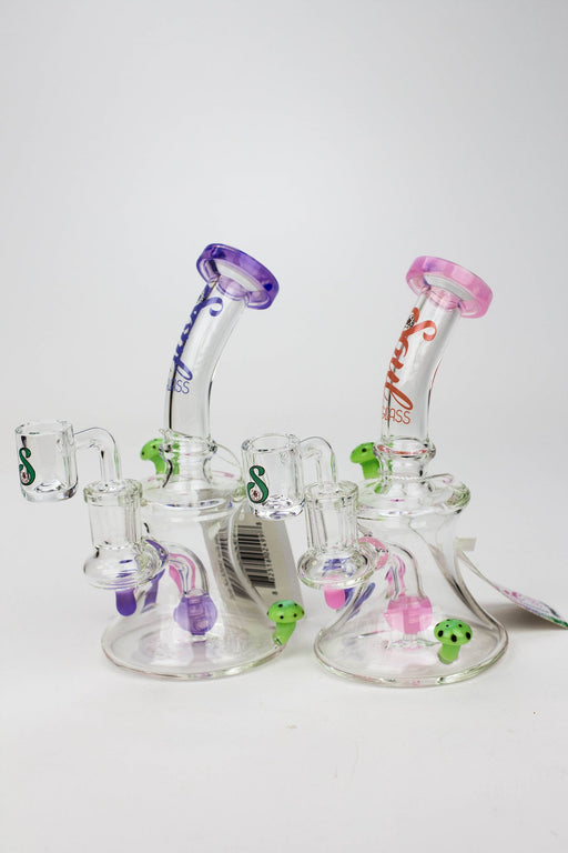 8" SOUL Glass 2-in-1 Mushroom Dab Rig Glass Rig Canadian Distributor