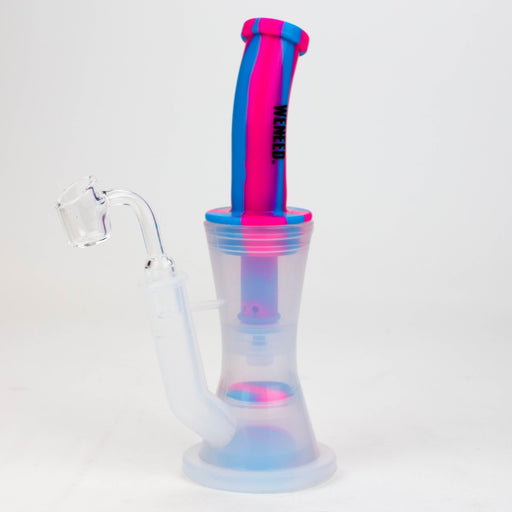 WENEED®- 8" Silicone Dab Rig Resin · Silicone Rig WENEED® Blue/Pink