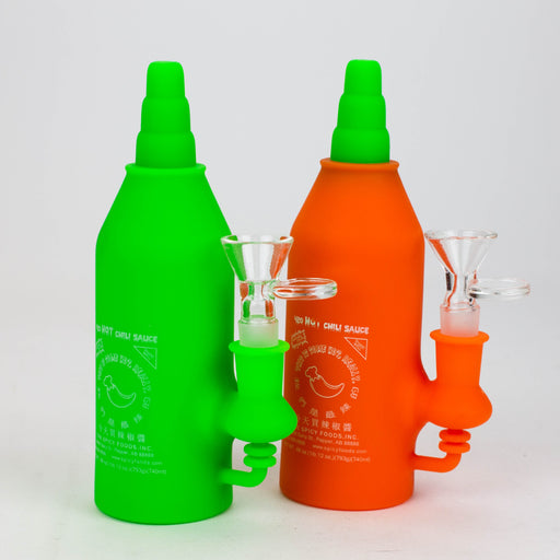 WENEED®- 6.5" Silicone Sriracha Water Pipe Resin · Silicone · Plastic Bong WENEED®