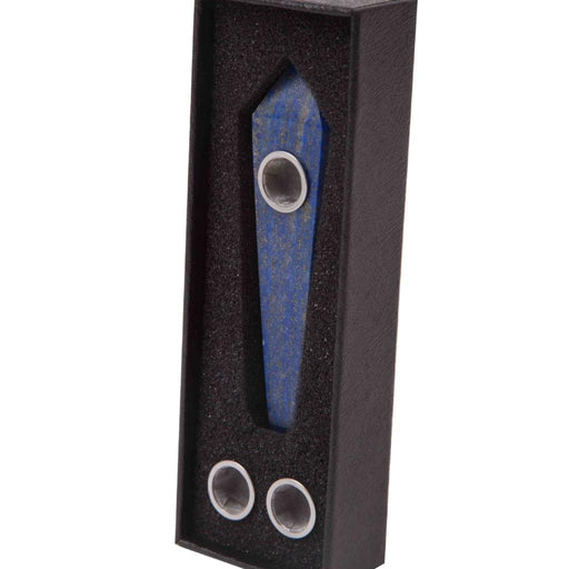 QUARTZ PIPE | LAPIS LAZULI Quartz · Stone Pipe Xhaal Inc