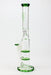 15" WAVE Dual honeycomb glass Bong [W2]-Green - One Wholesale
