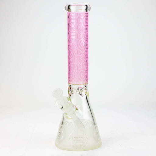 WENEED®-14" Tribal Warrior Beaker 7mm Glass Bong WENEED® Pink
