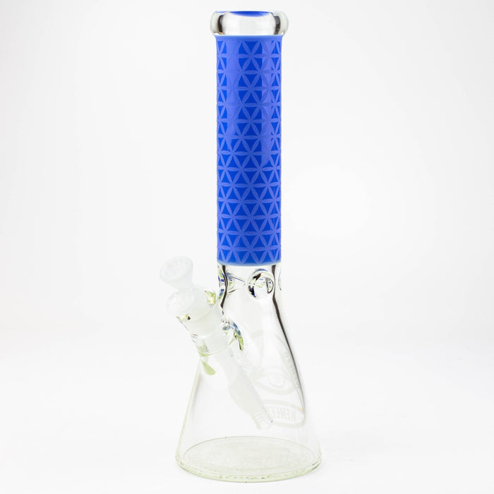 WENEED®-14" Vector Grid Beaker 7mm Glass Bong WENEED® Jade Blue