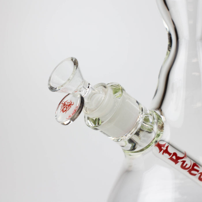 17.5" XTREME / 9 mm / curved tube glass water bong [XTR5002]- - One Wholesale