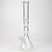 17.5" XTREME / 9 mm / curved tube glass water bong [XTR5002]-Clear - One Wholesale