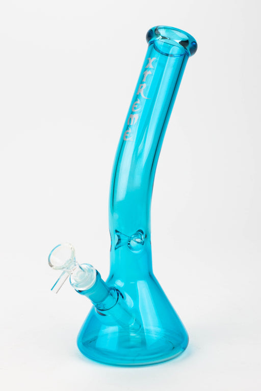 12" XTREME Curve Neck Glass Bong [XTR5005] Glass Bong Canadian Distributor Blue