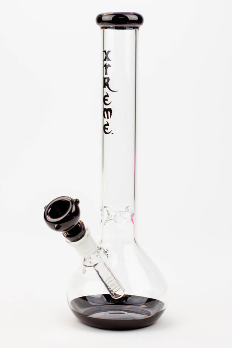 12" XTREME Round base Glass Bong [XTR5008] Glass Bong Canadian Distributor Black