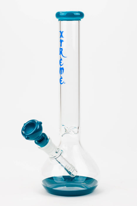 12" XTREME Round base Glass Bong [XTR5008] Glass Bong Canadian Distributor Teal