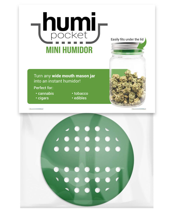 Humi Pocket Mini Humidor-green - One Wholesale