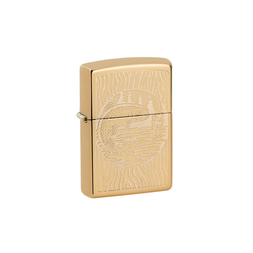 Zippo 49610 Fisherman Design Zippo Lighter ONE