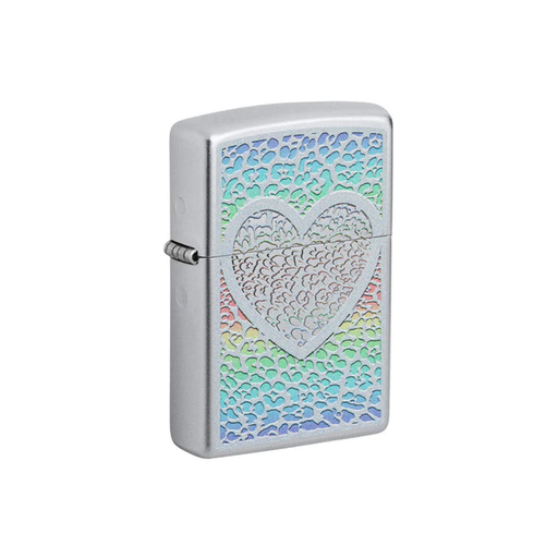 Zippo 49780 Heart Design Zippo Lighter ONE