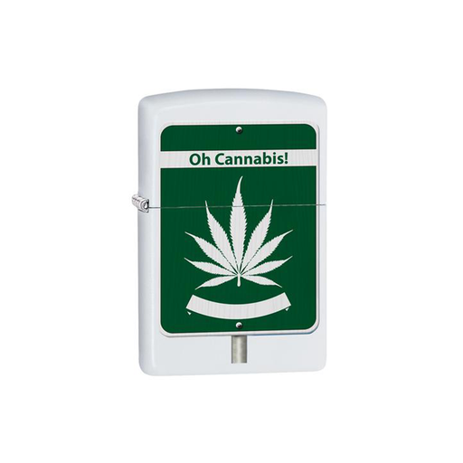 Zippo 214 Oh Cannabis Leaf Design Zippo Lighter ONE