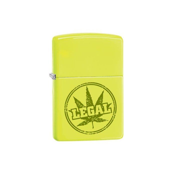 Zippo 28887 Legal Stamp Brushed Yellow