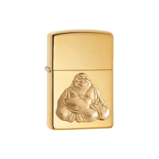 Zippo 29626 Laughing Buddha Emblem Zippo Lighter ONE