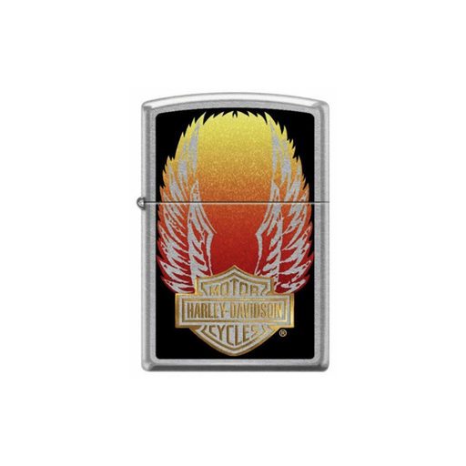 Zippo 28889 Harley Davidson Winged B&S Zippo Lighter ONE