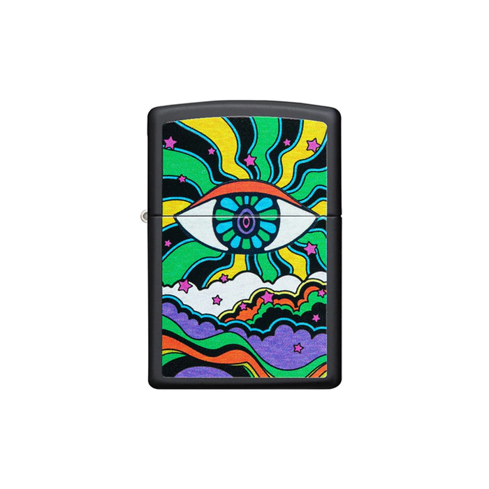 Zippo 49699 Black Light Eye Design Zippo Lighter ONE
