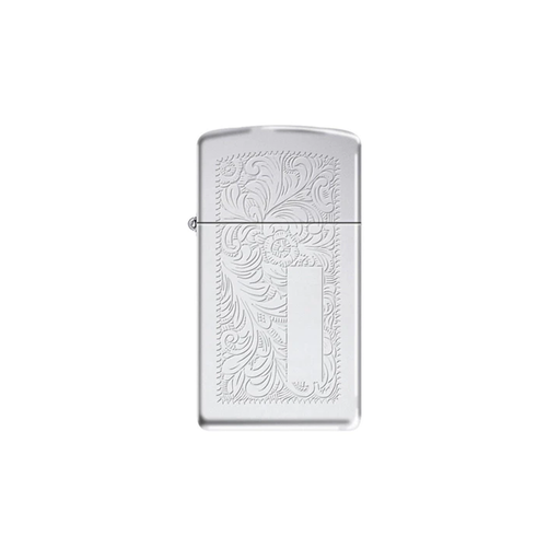 Zippo 1652 Slim® Chrome Venetian® Zippo Lighter ONE