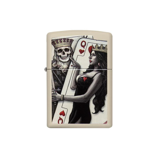 Zippo 29393 Skull King Queen Beauty Zippo Lighter ONE