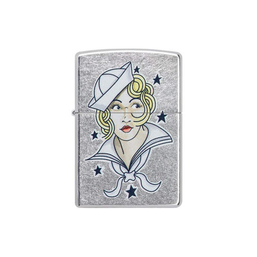 Zippo 49789 Sailor Girl Tattoo Design Zippo Lighter ONE