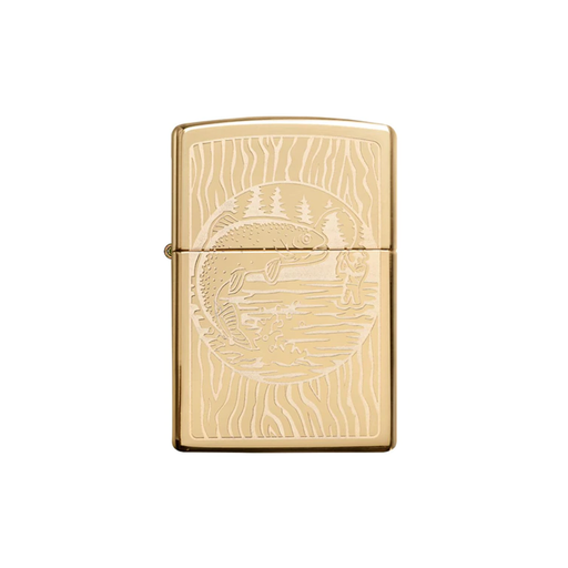 Zippo 49610 Fisherman Design Zippo Lighter ONE