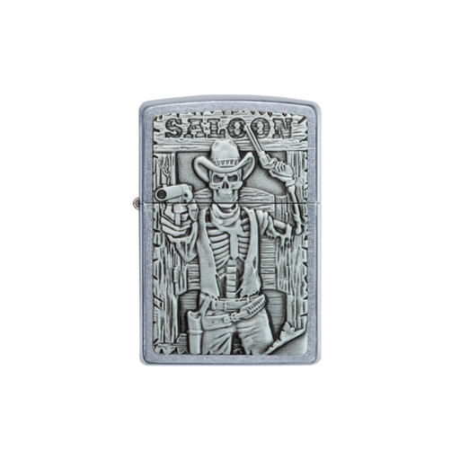 Zippo 49298 Saloon Skull Emblem Design Zippo Lighter ONE