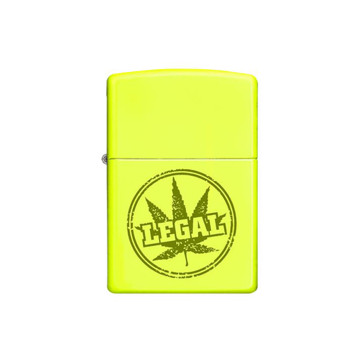 Zippo 28887 Legal Stamp Brushed Yellow Zippo Lighter ONE