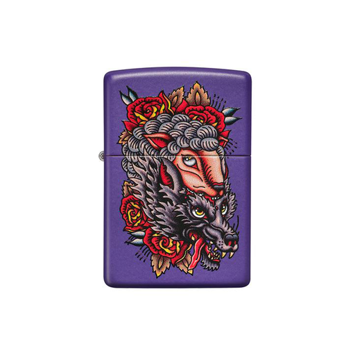 Zippo 49413 Wolf Design Zippo Lighter ONE