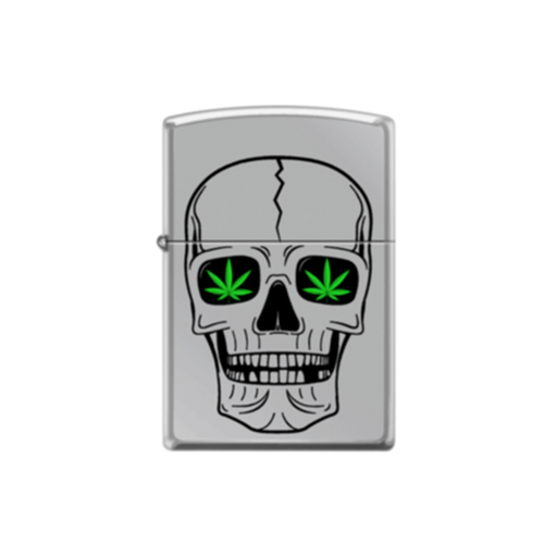 Zippo 250 - 064491 Chromed Out Skull Zippo Lighter ONE